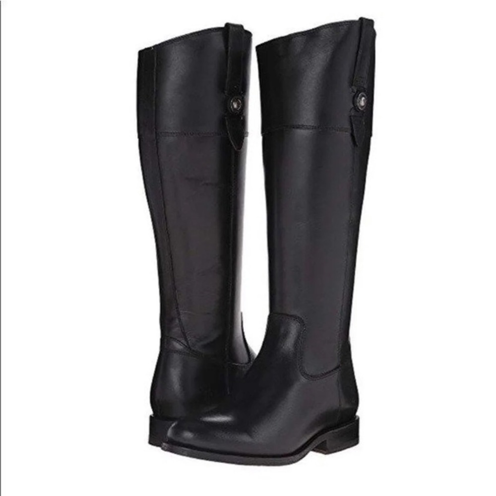 FRYE Jayden Button Leather Boots (Extended Calf)